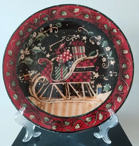 Prato decoração de Natal