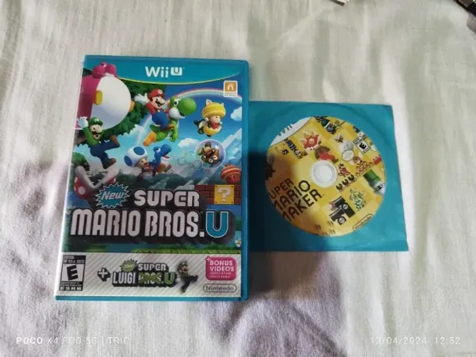 New super Mario Bros u + New super Luigi wiiu + Super Mario maker, act cartão de crédito