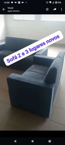 Sofá 2 e 3 lugares novos 