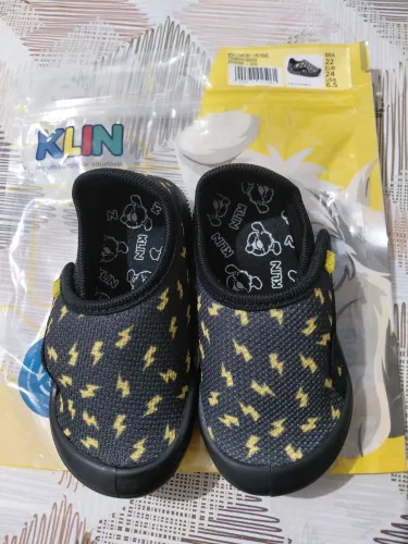 Tênis infantil Klin casual new confort preto  Tamanho 22