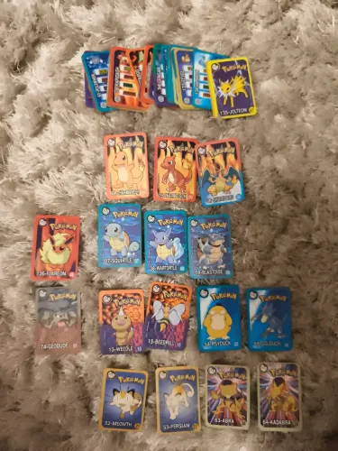 Tazos retangulares do Pokémon