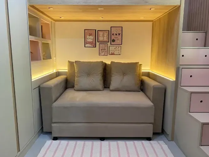 Sofá Cama Cristal - Lindo e prático !