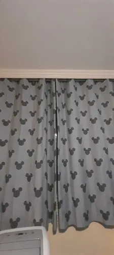 Cortina Mickey Cinza
