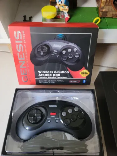 Controle Genesis Retrobit 8 botões wireless