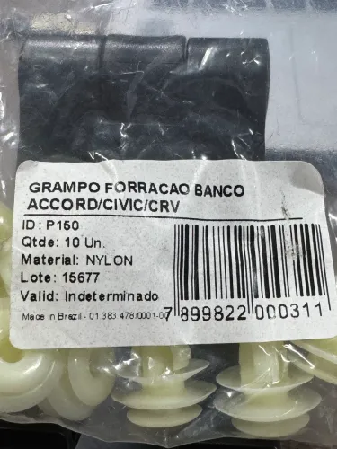 Grampo forracao banco acord civic crv 10 unidades só 19,99