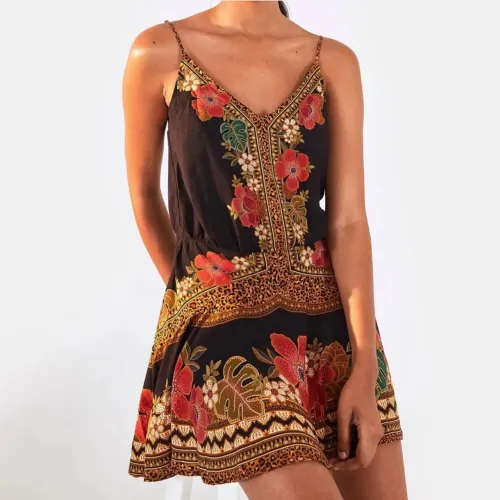 Vestido FARM Onça Florida