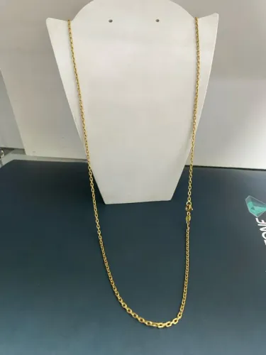 Corrente cadeado de ouro 18k maciça 7,1g 60cm