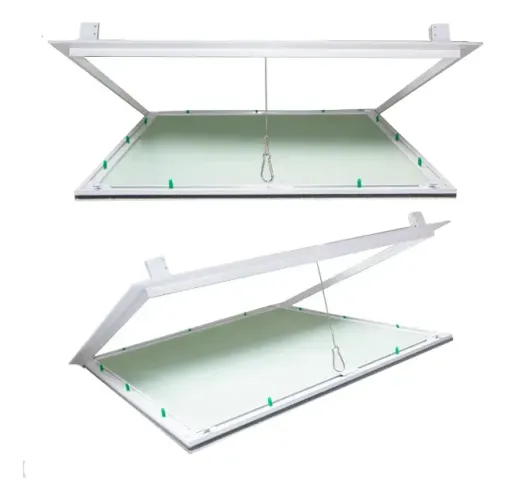 Alçapão Forro Gesso Drywall Alumínio 40x40 C/ Tampa E Click