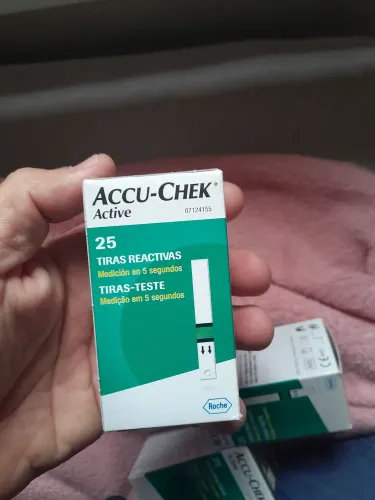 Tiras Reativas Accu-Chek Active - 25 Unidades valor 140 as três juntas aceito oferta za