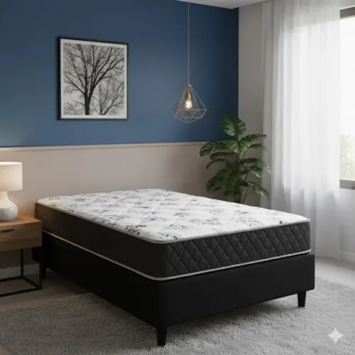 (PAGA SOMENTE NA ENTREGA) Conjunto base e colchão D33 Solteiro