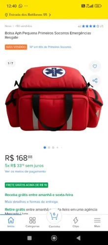 Bolsa APH socorrista