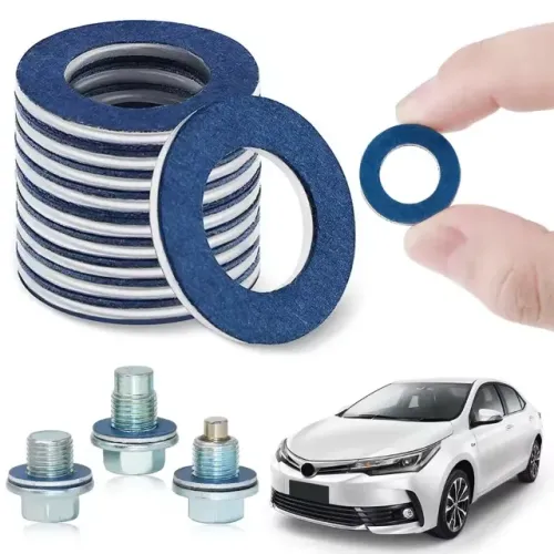 Junta Toyota motor cárter óleo dreno parafuso, alumínio + algodão (OEM): *1