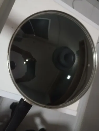 Panela Wok em Aço Inox com Tampa
