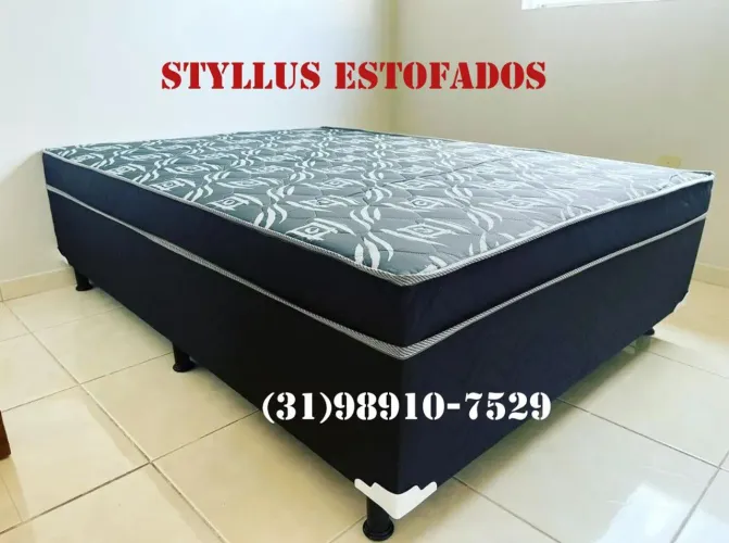 Cama box casal semi ortopédico