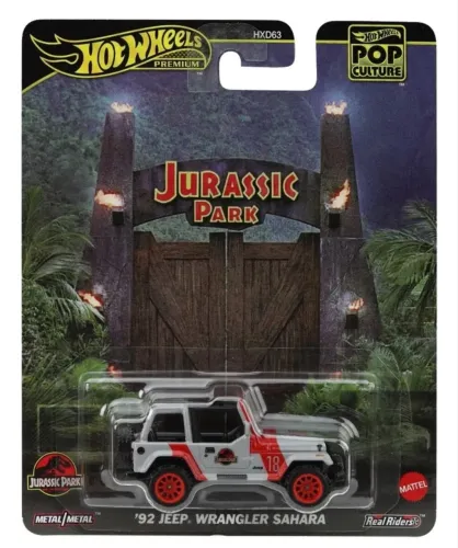 Hot Wheels Jurassic Park Jeep 92 Wrangler Sahara