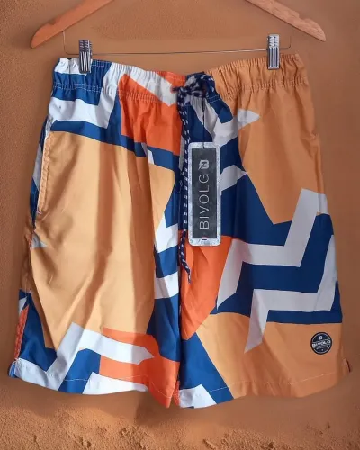 Shorts BIVOLG Estiloso com Estampa Geométrica