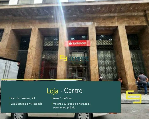 Loja para locação no centro do Rio de Janeiro