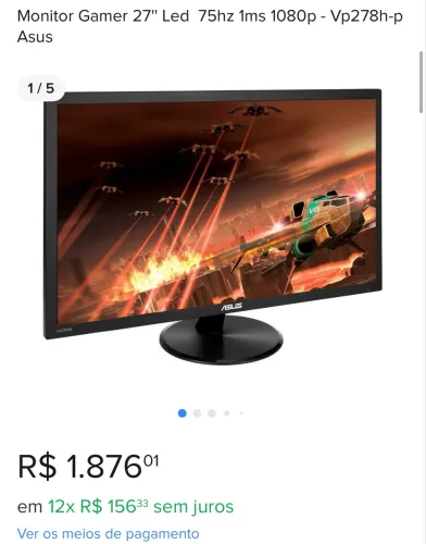 Monitor gamer asus 
