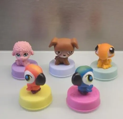 Brinquedos Littlest Pet Shop - 5 Peças - Mc Donalds 2009