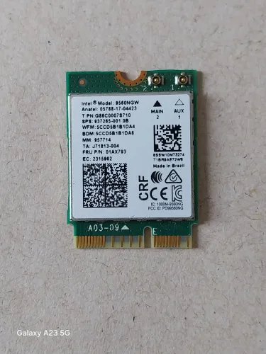 Intel 9560NGW (Versão A03-09)