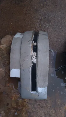 Para-choque central dianteiro + ponteira Ônibus Cma Cometa Dino