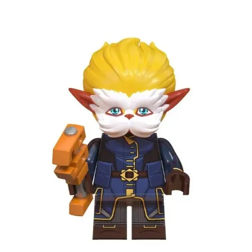 Minifigure Heimerdinger Arcane Lego Riot Games LOL League of Legends bloco de montar