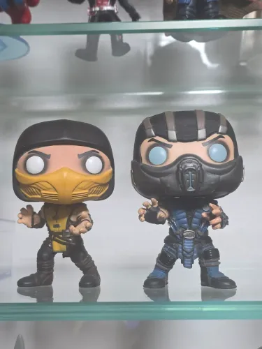 Kit Funko Pop Mortal Kombat X Scorpion 250 e Sub-Zero 251