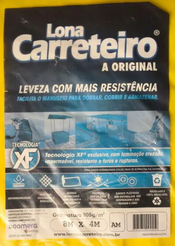 Lona amarela 8x4 (Lacrada)