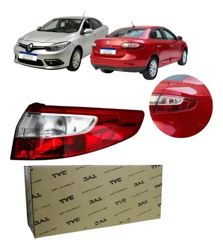 Sinaleira Traseira Canto Renault Fluence 2011 A 2016 S/led