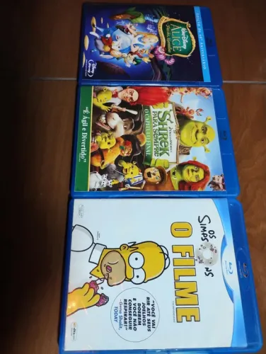 Blu-rays - Três grandes Filmes de animação