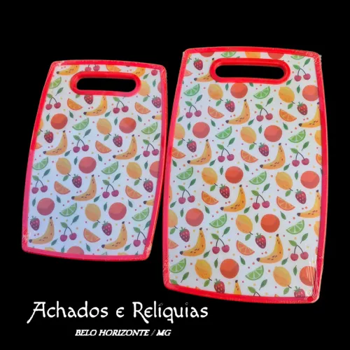 Tábua de corte decorada com frutas Lyor GRANDE 