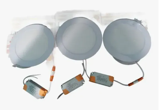 KIT 3 PAFLONS DE EMBUTIR LED 12W REDONDO BIVOLT LUXXLED
