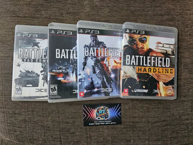 BATTLEFIELD 2 , 3 , 4 E HARDLINE (PS3)
