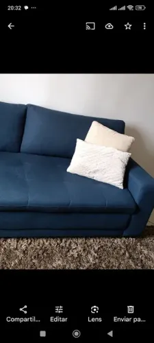 Ótimo sofá resistente tecido molas e espuma nova, super confortável 900