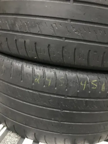 Pneus 245/45/19 hankook meia vida por 350$ os 2 instalados 