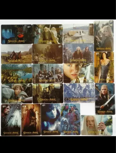 Cards Senhor dos Anéis as 2 torres - Coleção Completa a