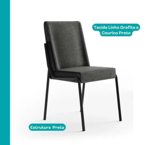 Kit 4 cadeiras de jantar 3 meses de uso