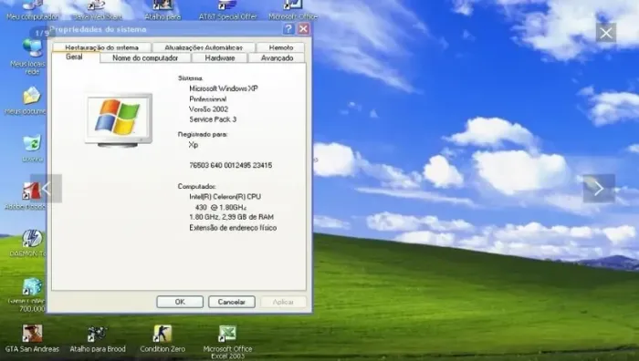 Vendo Computador Clássico com Windows XP
