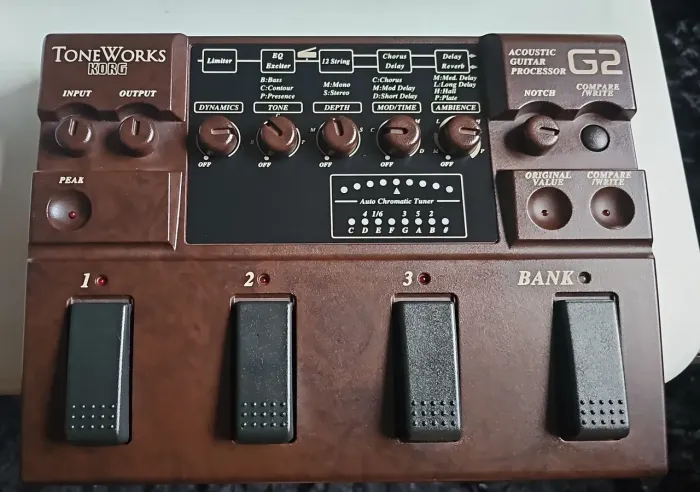 Pedaleira korg tone works para violão