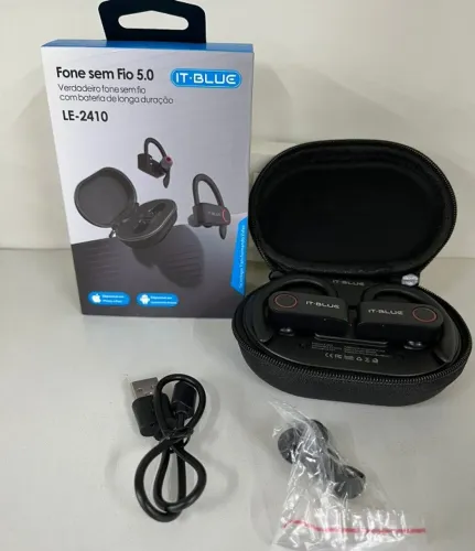 Fone De Ouvido Bluetooth 5.0 It-blue LE-2410 A Prova De Suor