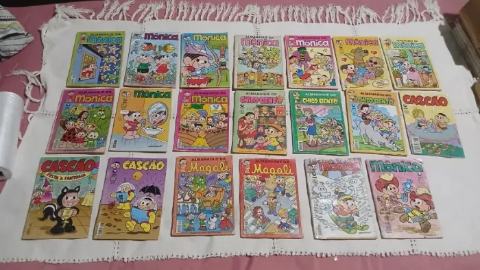 20 gibis turma da mônica da antiga editora globo - raras e antigas