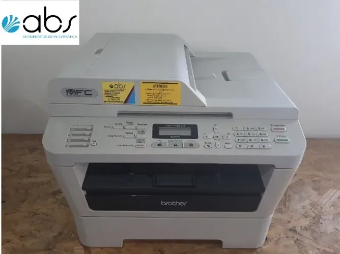 Impressora multifuncional a laser Brother 7360n completa com um toner novo e garantia 