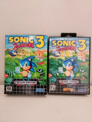 Cartucho Mega Drive Sonic The Hedgehog 3