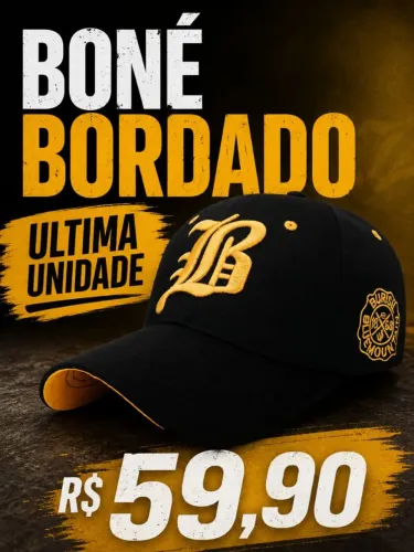 Boné bordado
