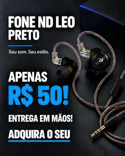 FONE ND LEO - NOVO E LACRADO!