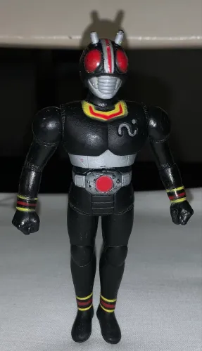 Black Kamen Rider Glasslite anos 90 Action figure raro