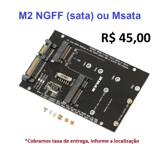 Conversor M2 Sata (Ngff) / Msata Para Sata pc/notebook