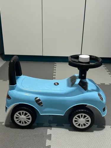 Quadriciclo Infantil Carrinho Motoca Andador sem Pedal Para Criança Menino e Menina (Azul)