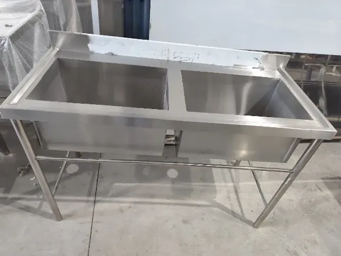 Pia Inox 2 Bojos 1,80m Restaurante Profissional