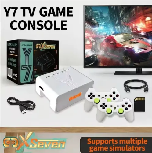 Novo console de videogame Y7 X7 128G com sistema Linux caixa de TV 4k,